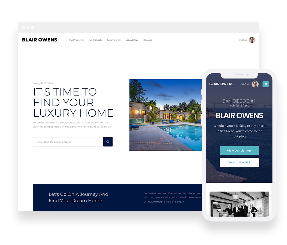 Real Estate Agent Website Builder with IDX - IXACT Contact